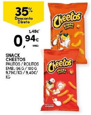 Continente Snack Cheetos promoção