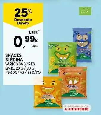 Continente Snacks Blédina promoção