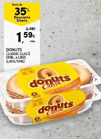 Continente Donuts Claasic Glacé 4 Unid promoção