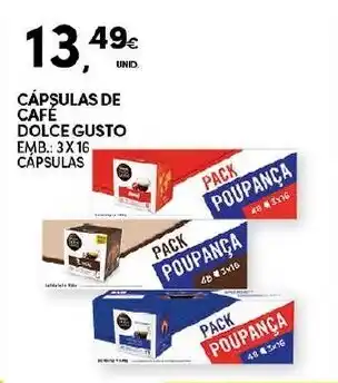 Continente Cápsulas de Café Dolce Gusto 3x16 promoção