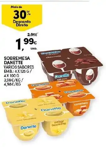 Continente Sobremesa Danette promoção