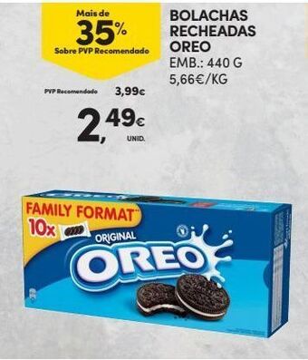 Bolacha recheada oreo