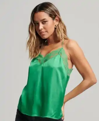 Superdry Satin cami top promoção