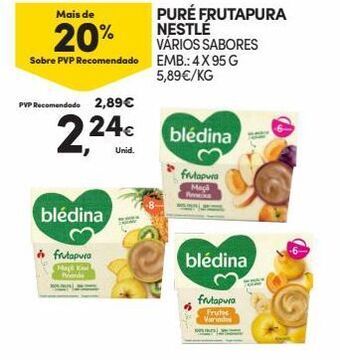 Puré de frutas blédina