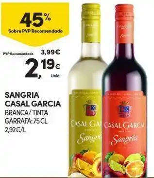 Continente Bom dia Sangria casal garcia promoção