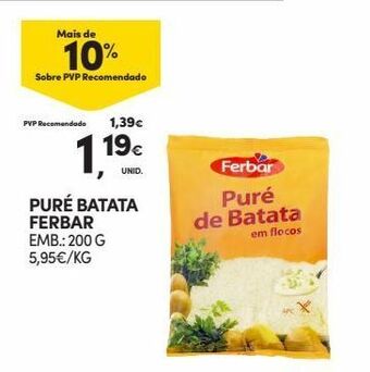 Purê de batatas ferbar