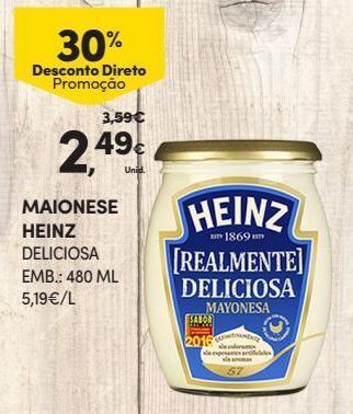 Continente Bom dia Maionese heinz promoção