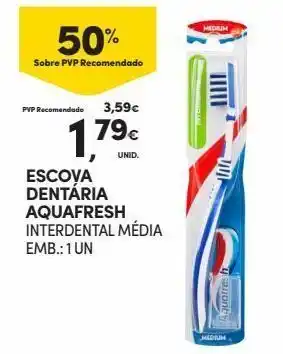 Escova de dentes aquafresh