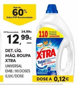 Detergente líquido x-tra