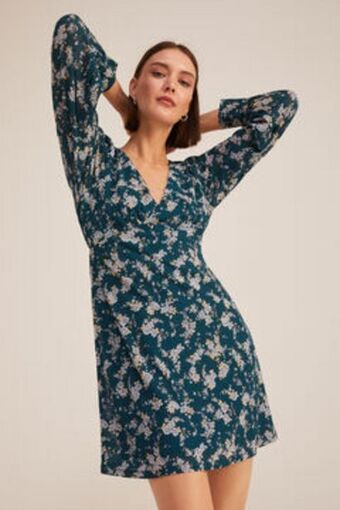 Vestido estampado flores