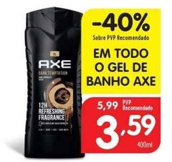 Minipreço Gel de banho axe promoção