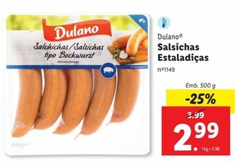 Lidl Salsicha dulano promoção