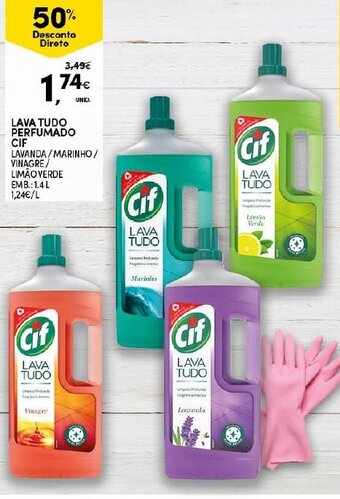 Continente Lava Tudo Perfumado CIf 1.4L promoção