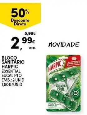 Continente Bloco Sanitario Harpic 2 Unid promoção