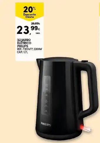 Continente Jarro Eletrico Philips 1,7L promoção