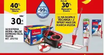 Continente Sistema Mora+Balde Espreme Facil Vileda promoção