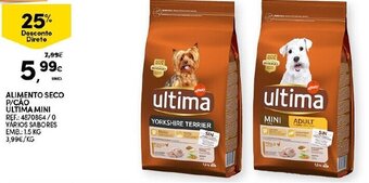 Continente Alimento Seco P/Cáo Ultima Mini 1,5kg promoção