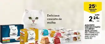 Continente Alimento Humido P/Gato Gourmet Revelations 4x57g promoção