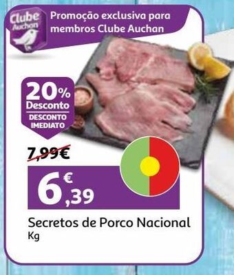 Auchan Porco nacional secretos kg promoção