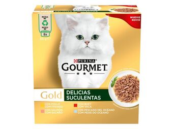 Comida húm gato gourmet gold