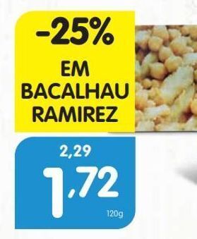 Minipreço Bacalhau ramirez promoção