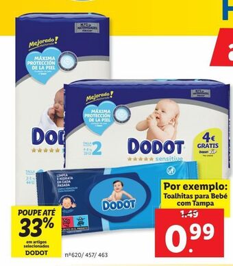 Lidl Fraldas dodot promoção