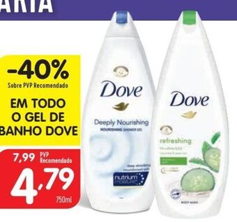 Minipreço Gel de banho dove promoção