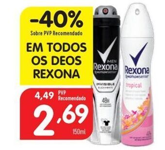 Minipreço Desodorizante rexona promoção
