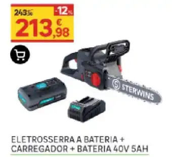 Eletrosserra A Bateria + Carregador + Bateria 40V 5AH