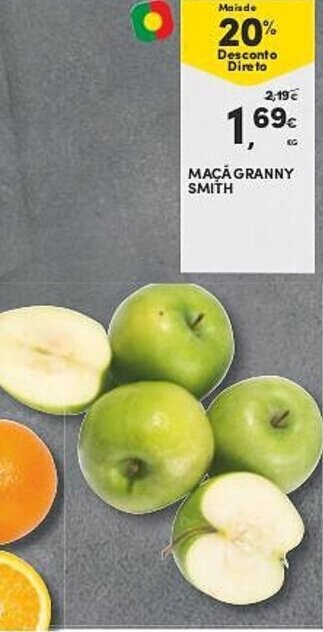 Continente Maçã Granny Smith promoção