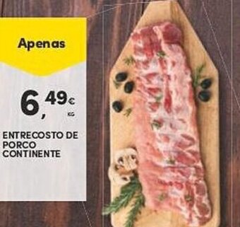 Entrecosto de Porco Continente 1kg