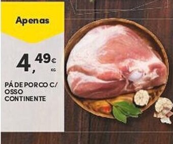 Pá de Porco c/ osso Continente 1kg