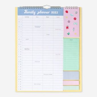 Agenda da família. com adesivos