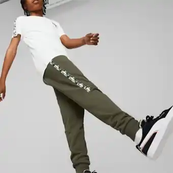 Puma Essentials tape camo sweatpants youth promoção