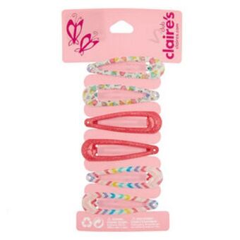 Claire's Claire's club glitter snap hair clips - 6 pack promoção