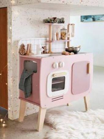 Vertbaudet Cozinha design em madeira fsc® - rosa promoção