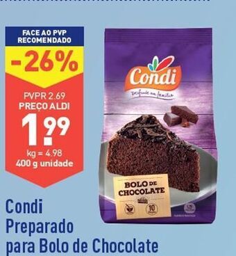 ALDI Mistura para bolo condi promoção