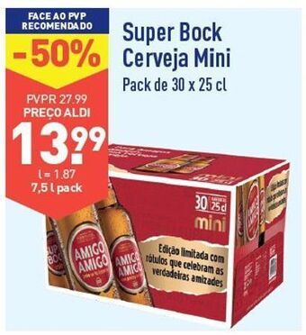 ALDI Cerveja super bock promoção