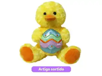 Auchan Peluche one two fun com ovo páscoa 26cm promoção