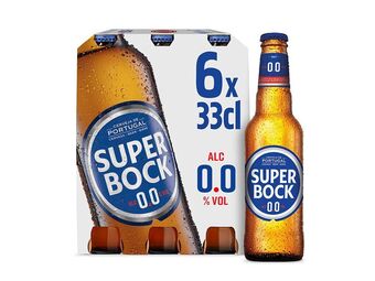 Cerveja sem álcool super bock