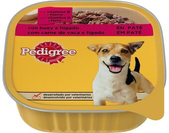Comida húmida cão pedigree