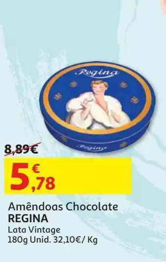 Amendoas chocolate regina lata vintage 180g
