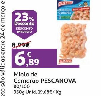Miolo de camarão pescanova