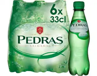 Auchan Agua com gas pedras salgadas pet 6x0.33 l promoção