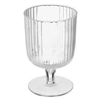 Conjunto de 6 copos de vinho celia com pé em vidro 30cl