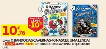 Auchan Livro o bando das cavernas promoção
