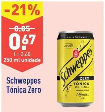 ALDI Água tônica schweppes promoção