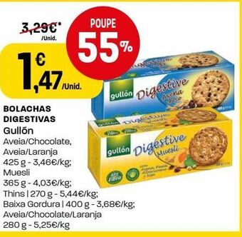 Bolachas digestivas gullon