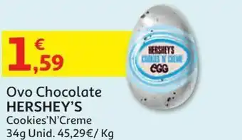 Chocolate hershey's ovo cookies'n'creme 34g
