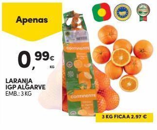 Continente Bom dia Laranja promoção